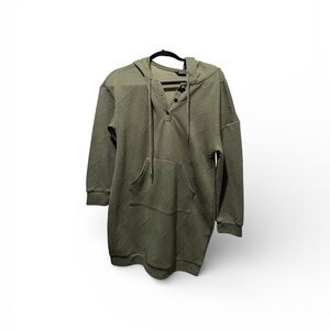 Stylish Olive Women's Hoodie Dress